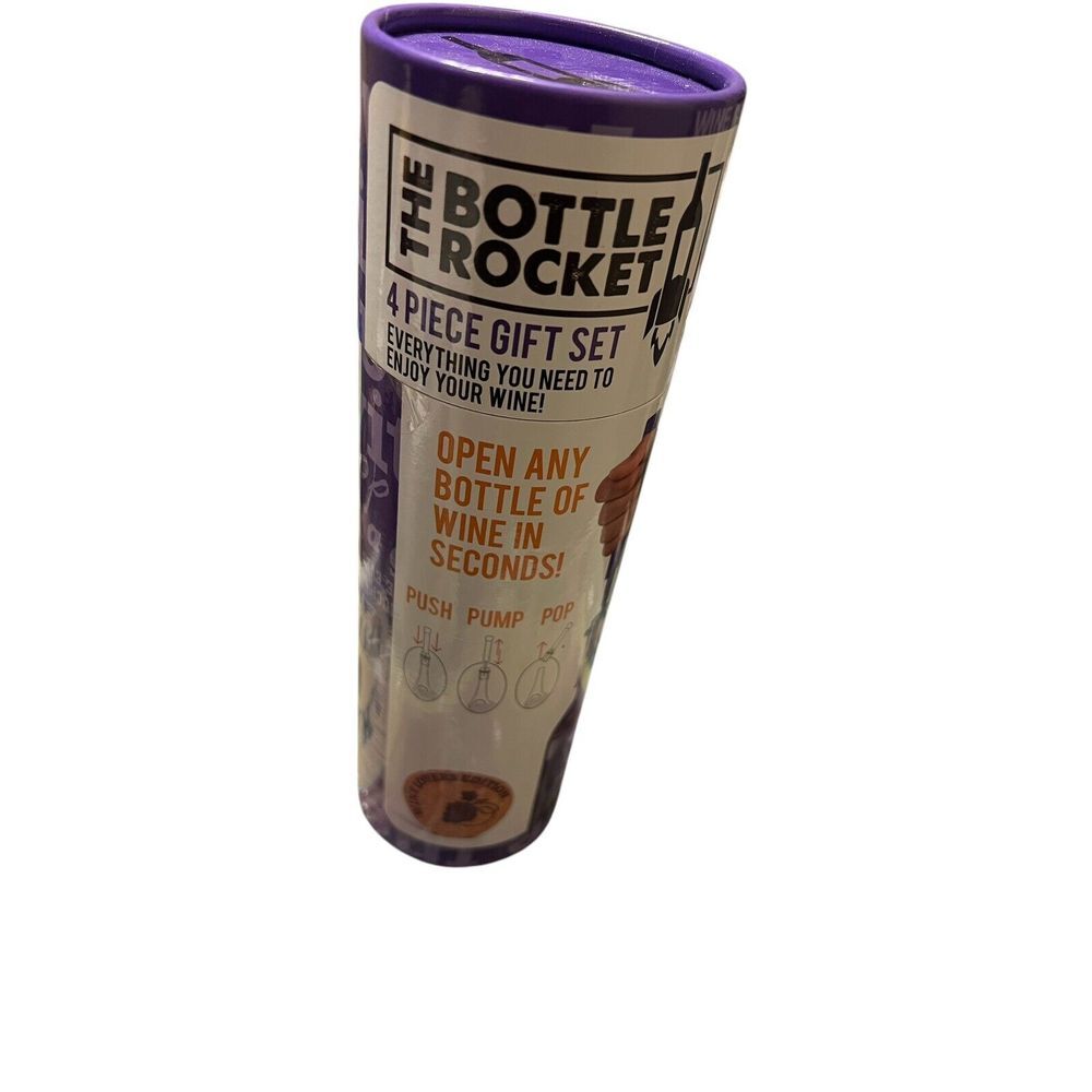 The Bottle Rocket 4 Piece Gift Set - Wine Opening Kit -‎ Unused